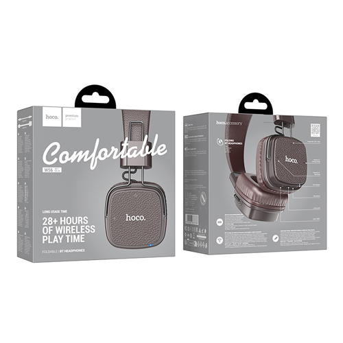 Hoco Comfortable Wireless Headphones W56 - Brown