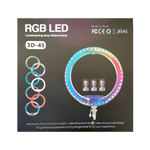 RGB LED Soft Ring Light – 3D-45cm