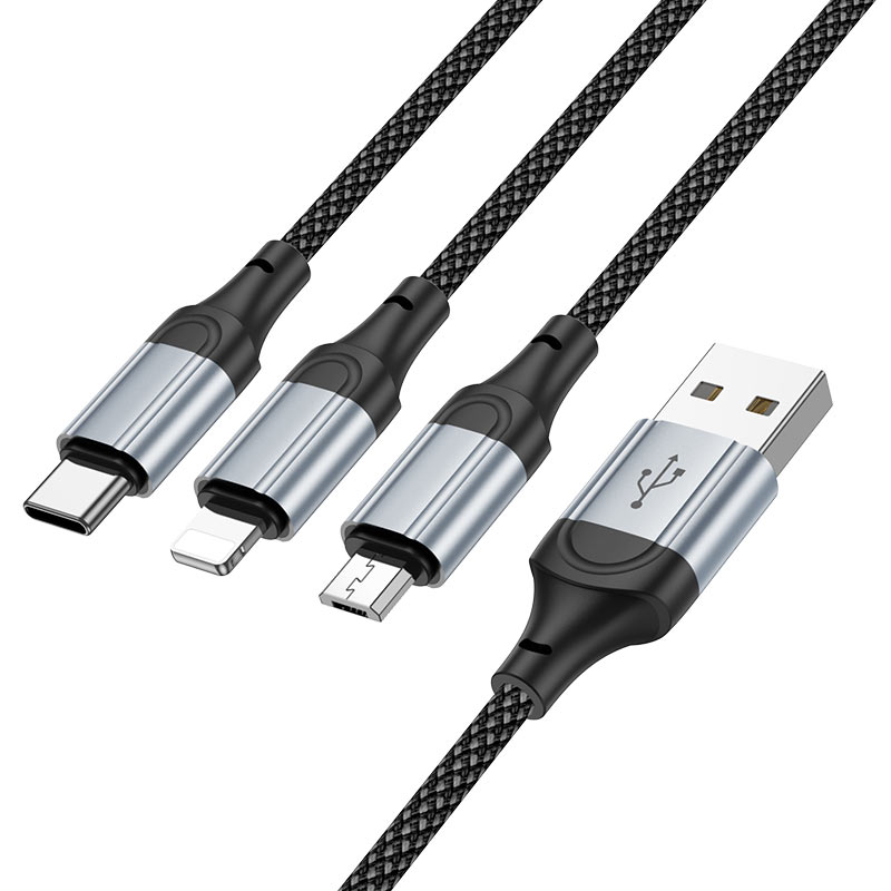 Hoco Type-C to Lightning 1mtr X102 Cable Black