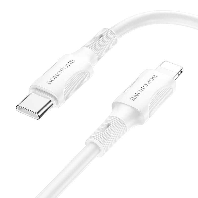 Borofone Type-C to Lightning 1mtr BX80 Cable White
